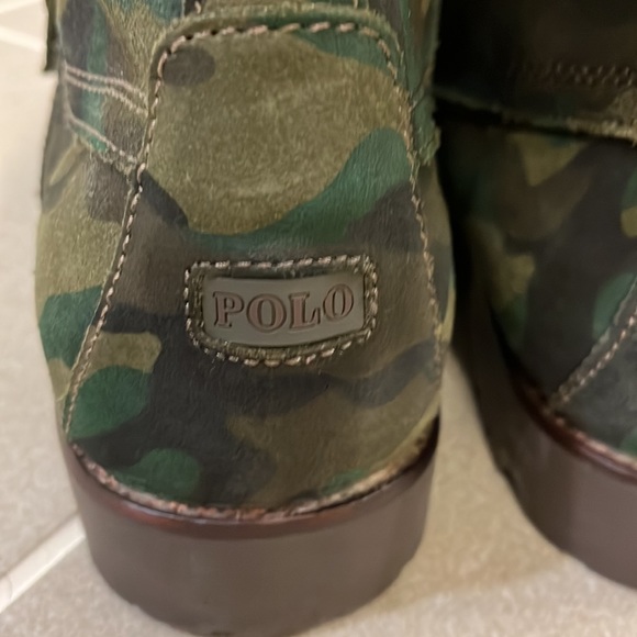 Polo Ralph Lauren Country Ranger boots camo camouflage mens size 12 - Picture 10 of 16